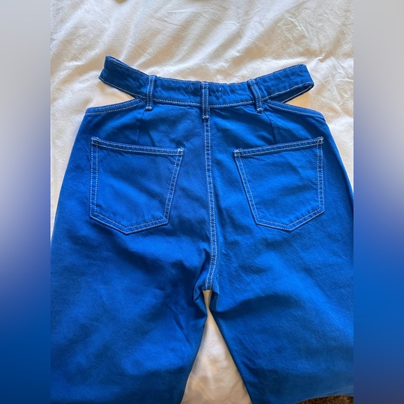 ZARA new cut out wide leg jeans size 2 - Picture 4 of 4
